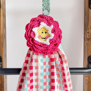 Happy Flower Towel Holder