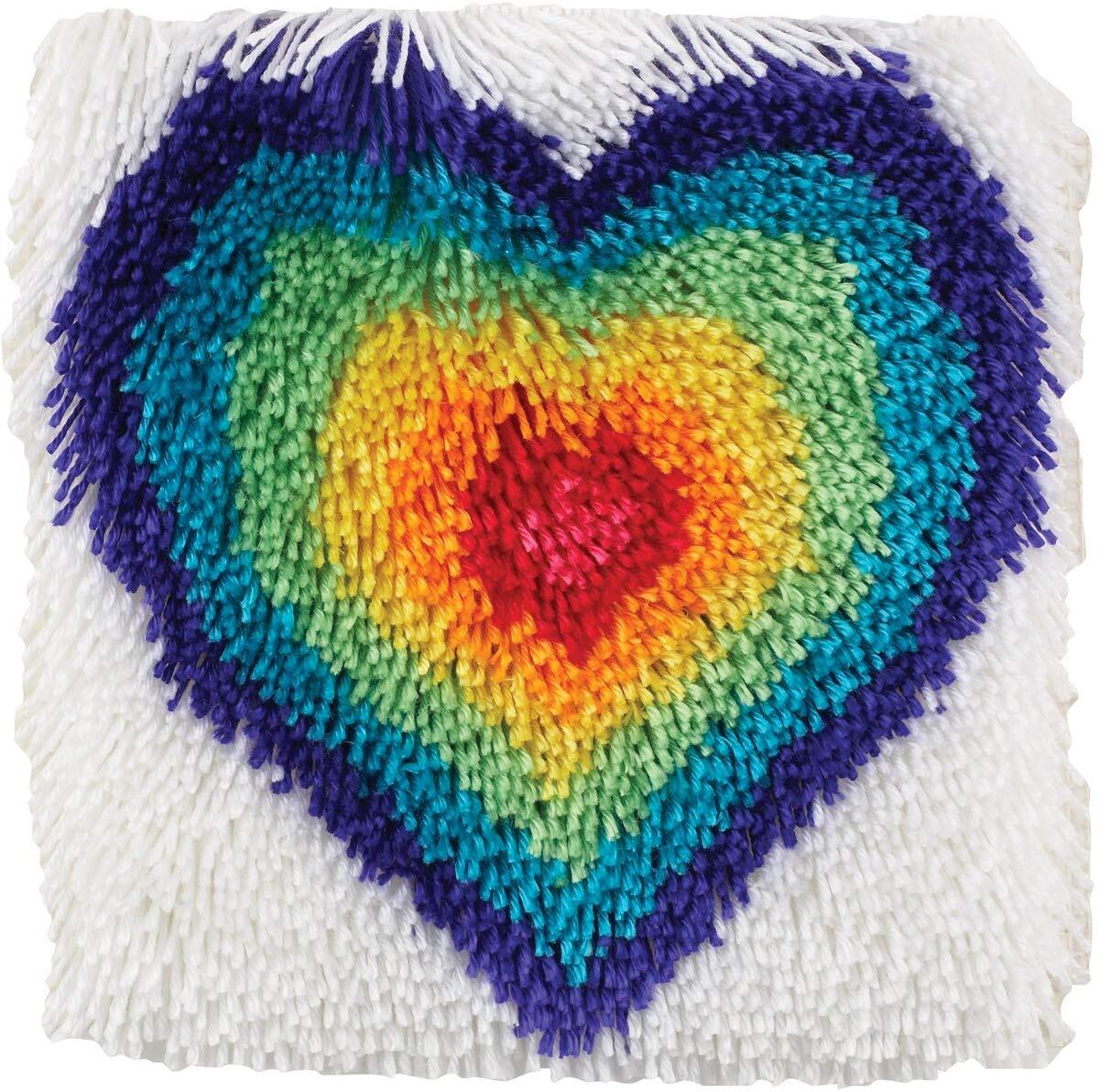 Wonderart From the Heart Shaggy Latch Hook Kit