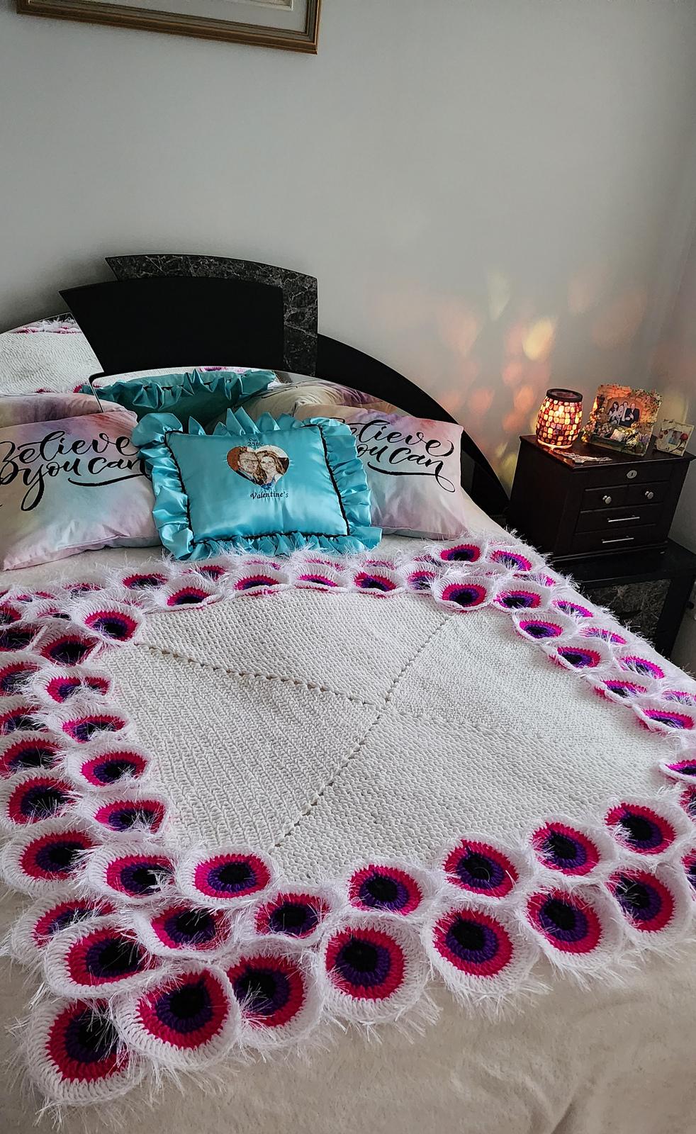 Pink Peacock Blanket
