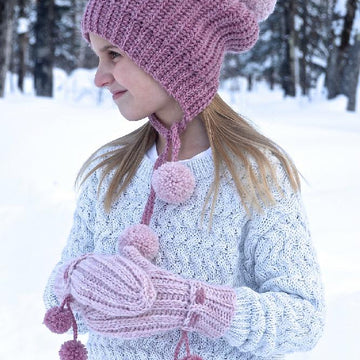 "Winter Poms" Slouch