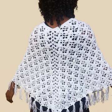 Floral Bloom Poncho Crochet Pattern