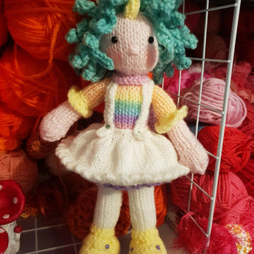 Pastel Unicorn doll