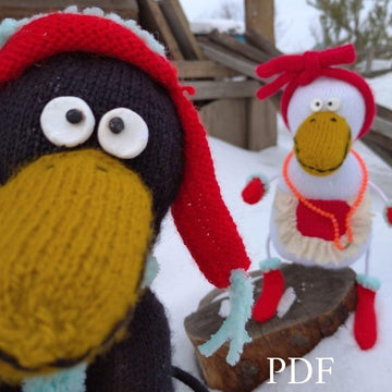 Crow knitting pattern