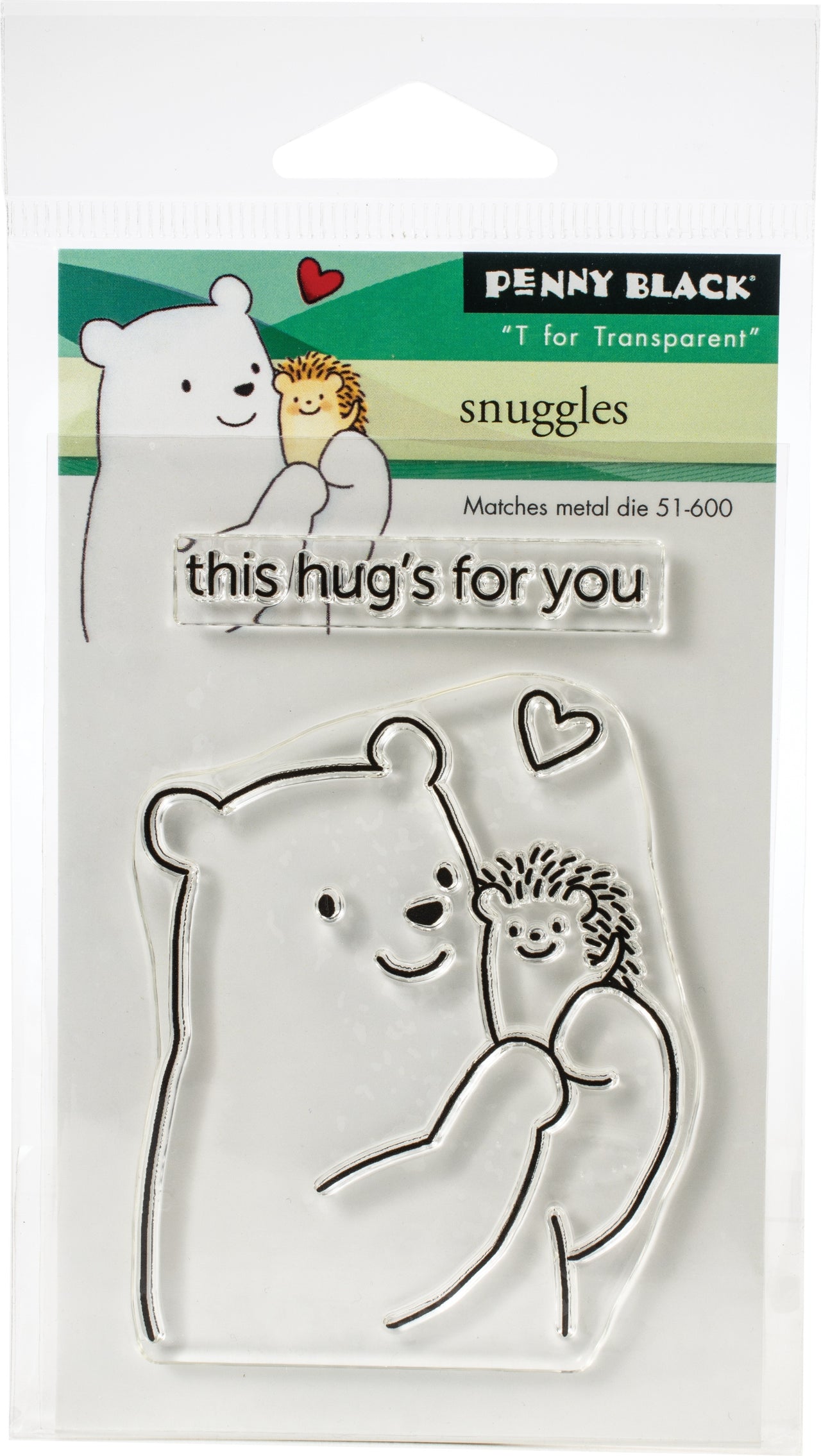 Penny Black Clear Stamps - Snuggles 3"X4"