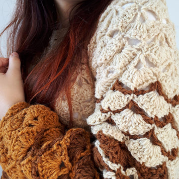 Two toned sweater