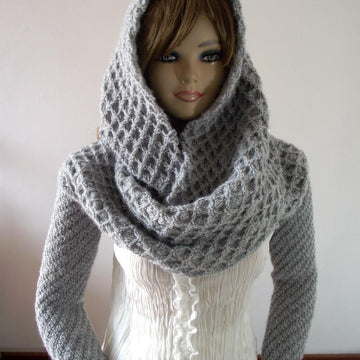 Khloe Hood Scarf with Sleeves