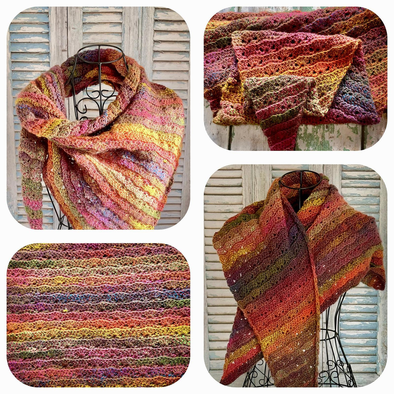 Caribbean Sunset Shawl