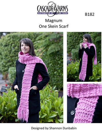 One Skein Scarf in Cascade Magnum - B182