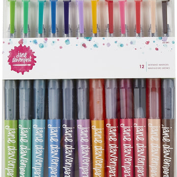 Spellbinders Jane Davenport Mermaid Markers 12/Pkg - 606348