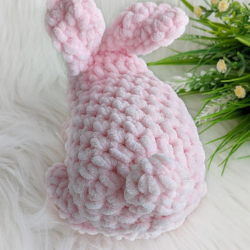 Crochet plush bunny pattern, amigurumi stuffed rabbit pattern