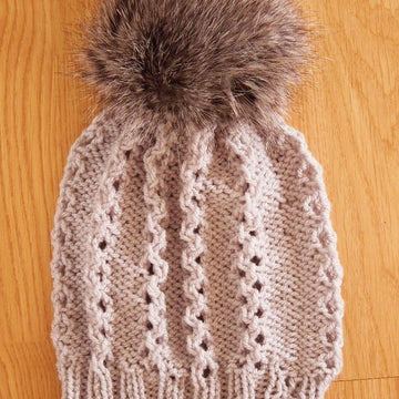 Pom Pom Slouchy Hat