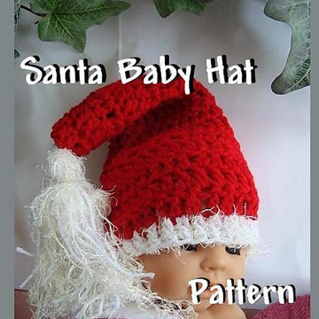 Santa Baby Crochet Baby Hat Pattern by Ashton11