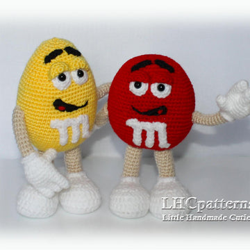 Crochet Candy Pattern, Crochet M and M Pattern