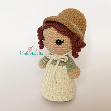 Mr. Darcy and Elizabeth (Pride and Prejudice) amigurumi dolls - crochet patterns by Crochelandia