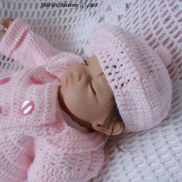 Double Breasted Jacket Crochet pattern UK & USA Terms#87