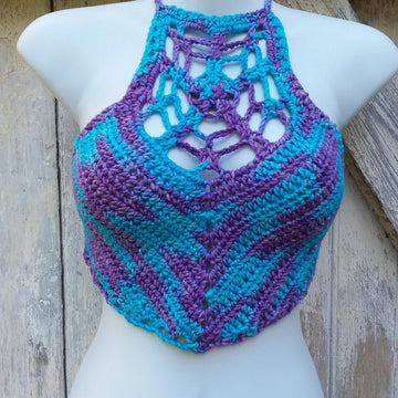 Indra's Web Crop Top Halter