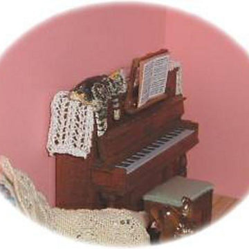 1:24th scale Piano runner and throw