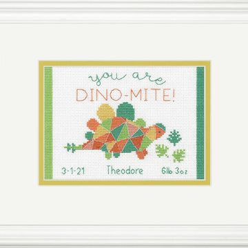 Dimensions You are Dino-Mite! Cross Stitch Kit - 18 x 12.5cm