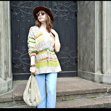 Model of a female cardigan for summer