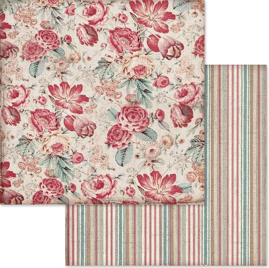 Stamperia Intl Stamperia Double-Sided Cardstock 12"X12" 10/Pkg - Roses Wallpaper