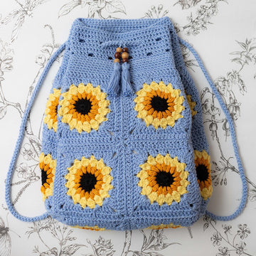 Sunflower Drawstring Backpack