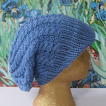 IRIS CABLE PEAK SLOUCH HAT