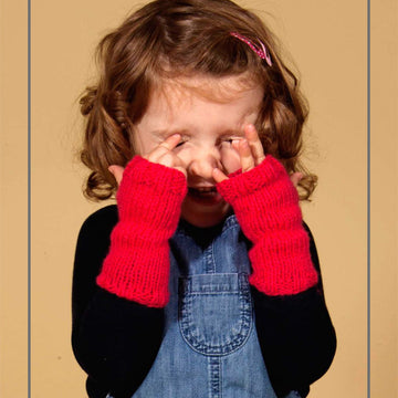 "Snowy Day Handwarmers" - Gloves Knitting Pattern in Paintbox Yarns Simply Aran - Aran-Kid-001