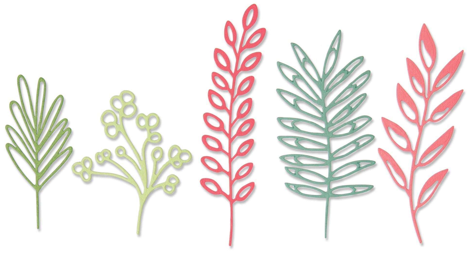 Sizzix Thinlits Dies By Sharon Drury 5/Pkg - Delicate Leaves