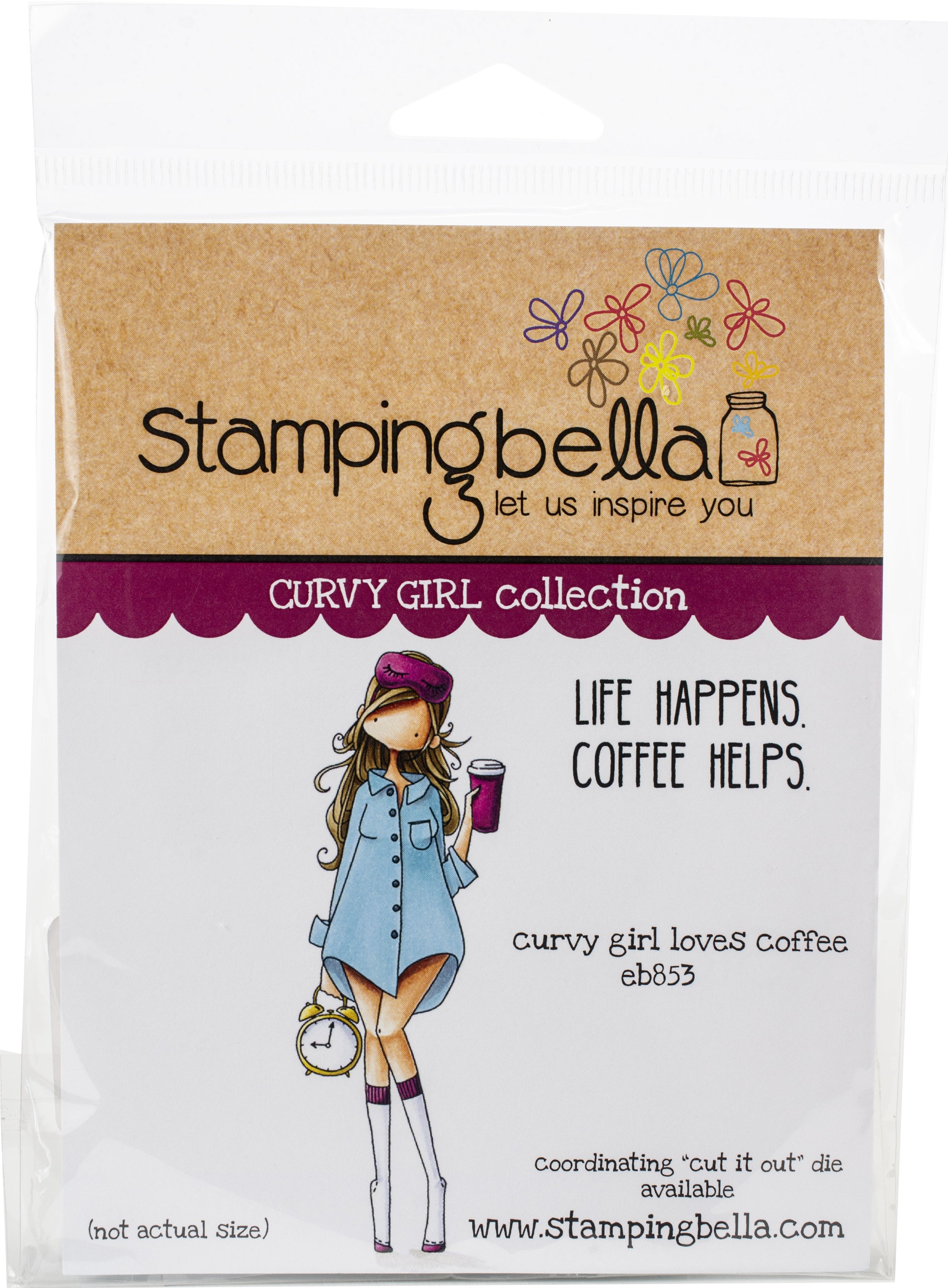 Stamping Bella Cling Stamps - Curvy Girl Loves Coffee