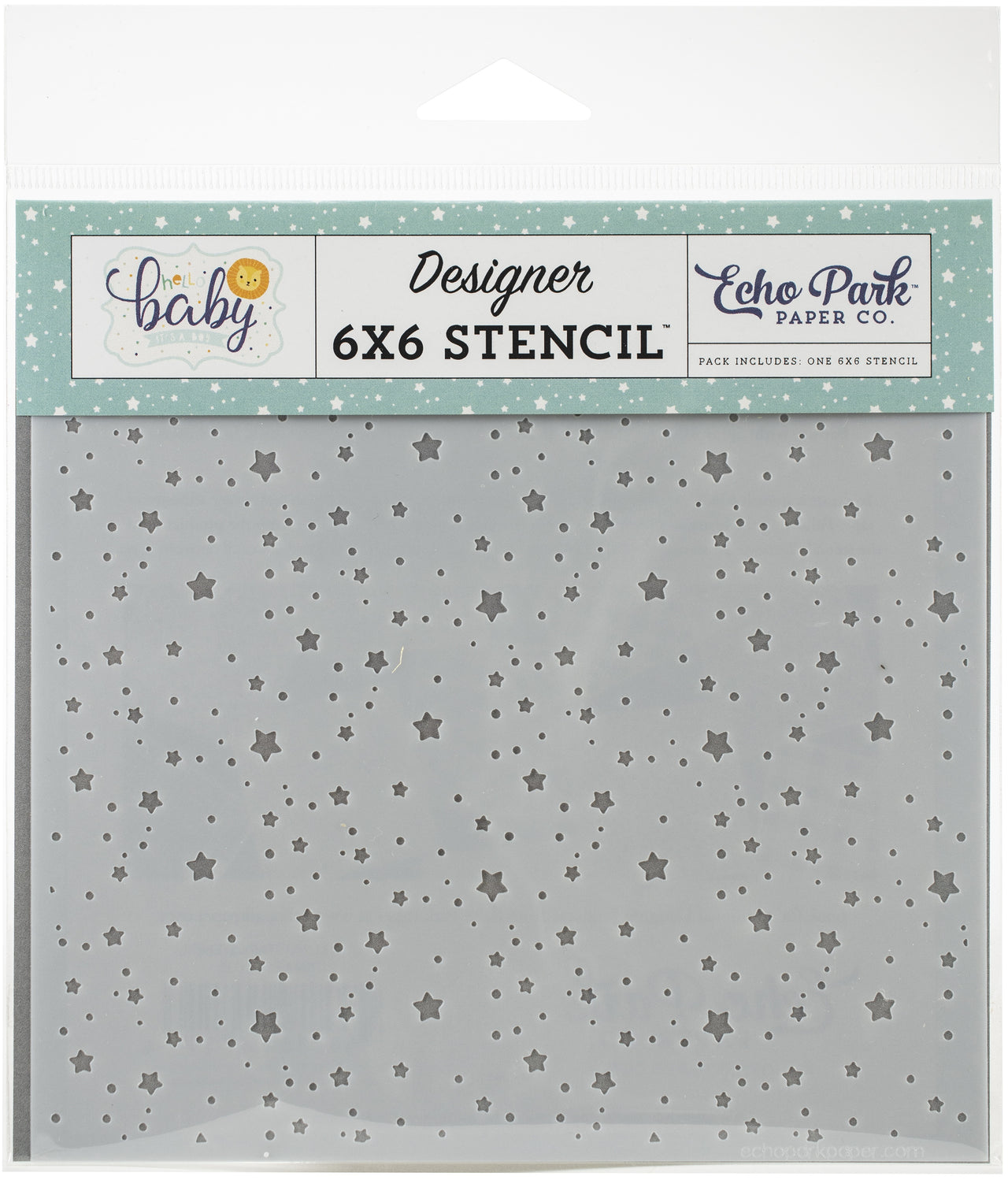 Echo Park Paper Echo Park Stencil 6"X6" - Twinkling Stars