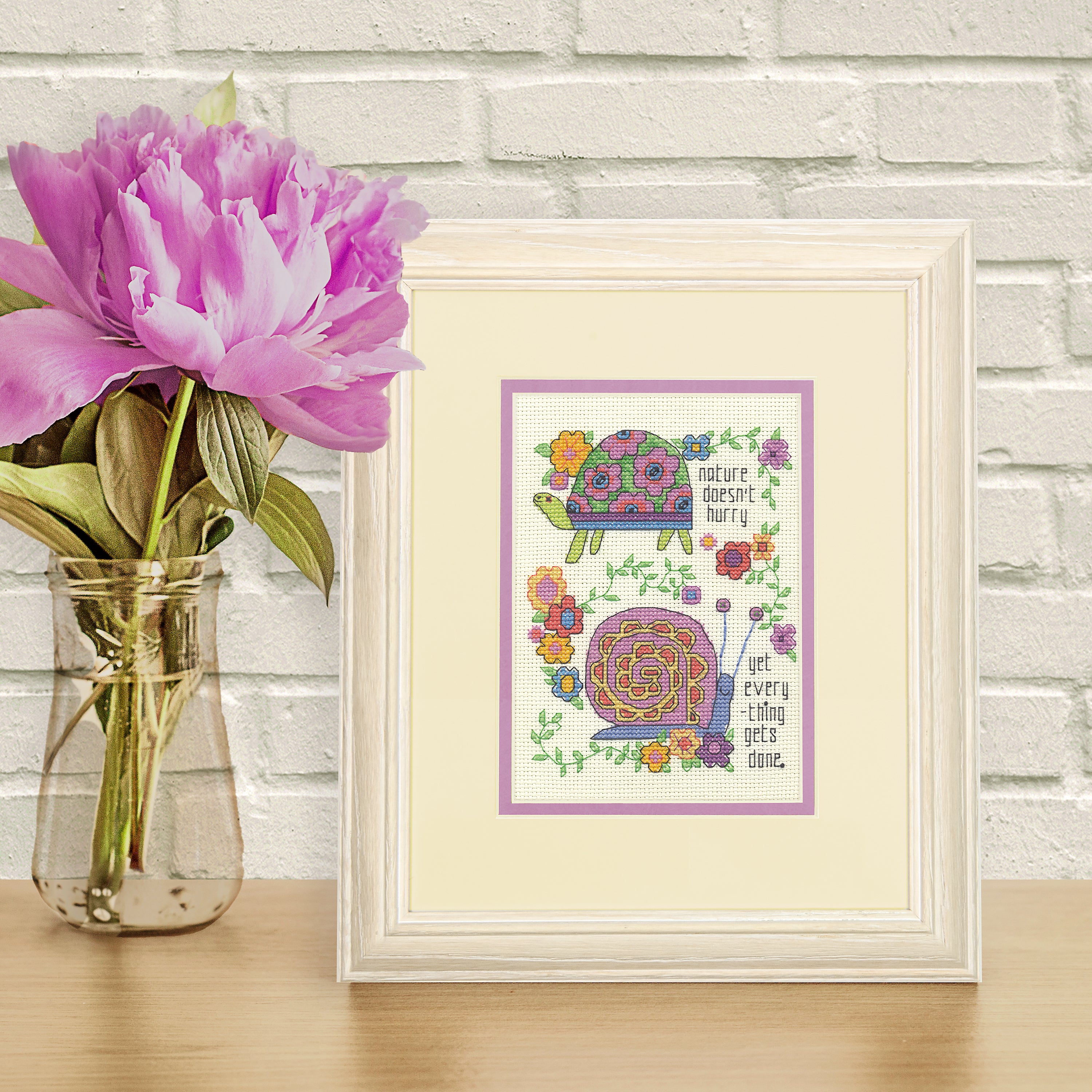 Dimensions Take Your Time Cross Stitch Kit - 5in x 7in