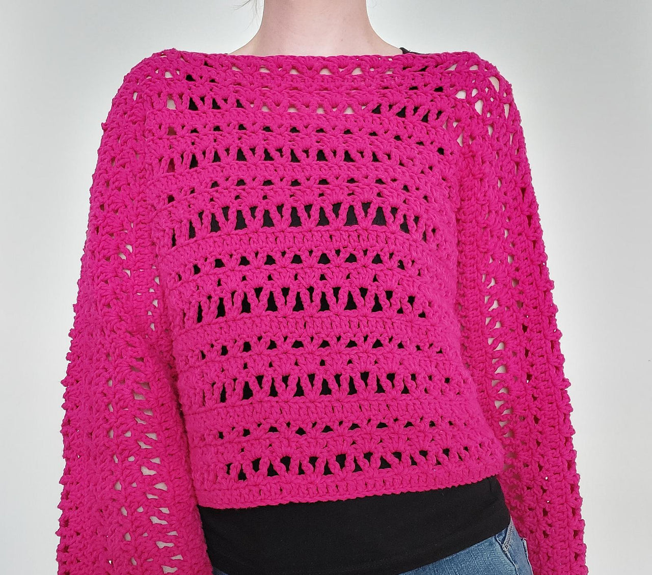Beginner Crochet Top Pattern Simple Crochet Mesh Shirt Pattern Easy Summer Crochet Sweater PDF Lightweight Crochet Top DIY Crochet Shirt