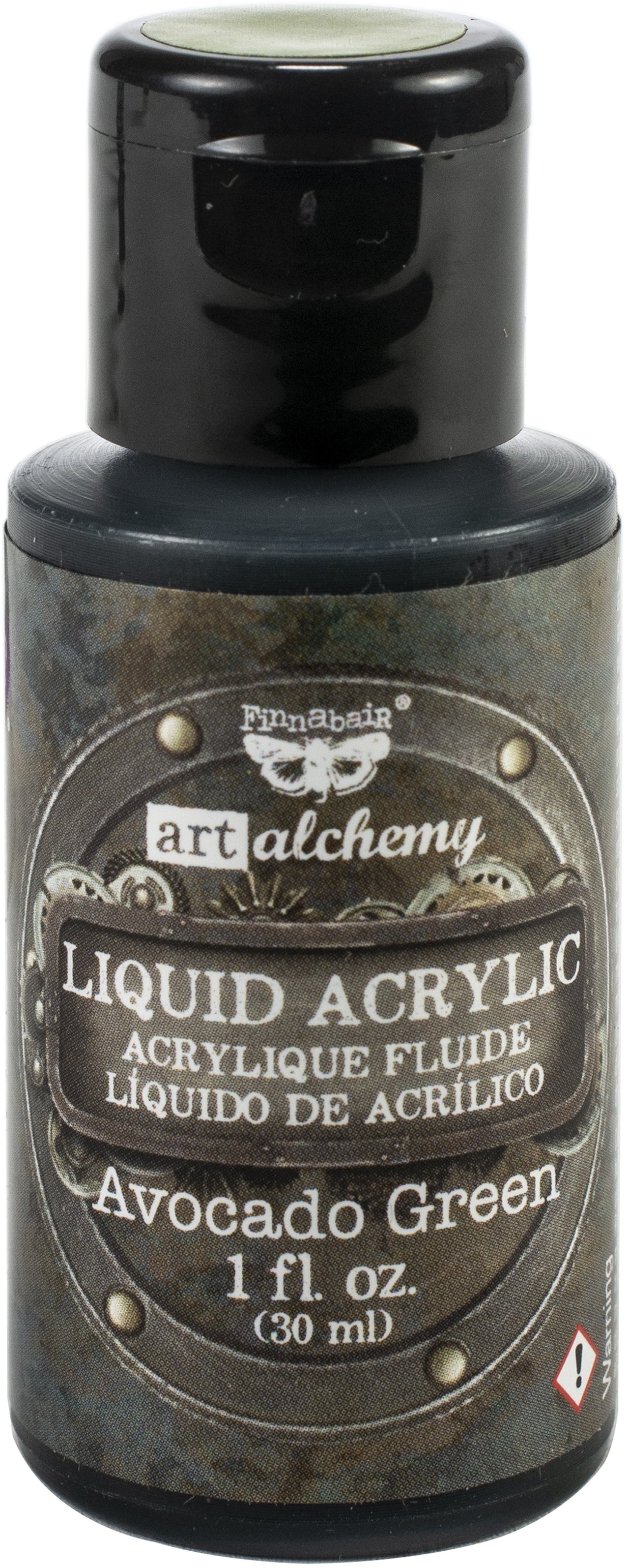 Prima Marketing Finnabair Art Alchemy Liquid Acrylic Paint 1 Fluid Ounce - Avocado Green