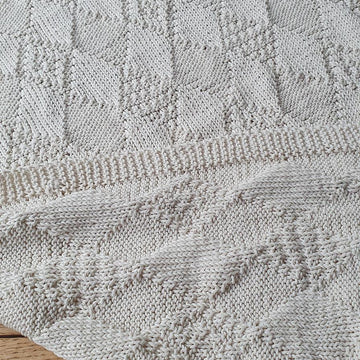 Textured Diamond Baby Blanket