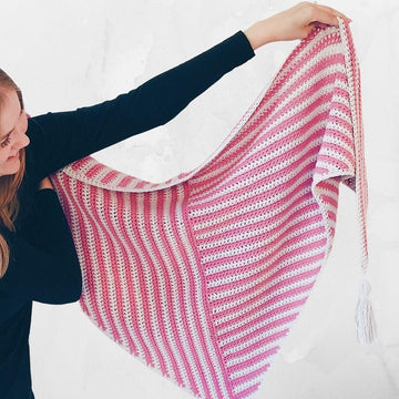Stripe Me Shawl