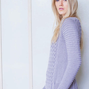 "Alva Jumper" - Jumper Knitting Pattern For Women in MillaMia Naturally Soft Aran