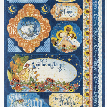 Graphic 45 Dreamland Cardstock Stickers 12"X12" - 602905