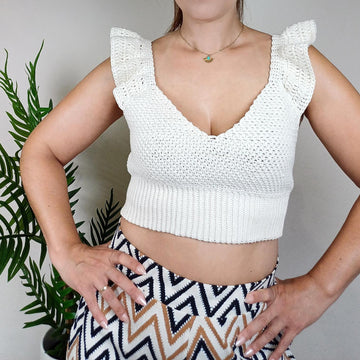 Gardenia Ruffle Top