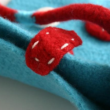 Felted Button iPad Bag