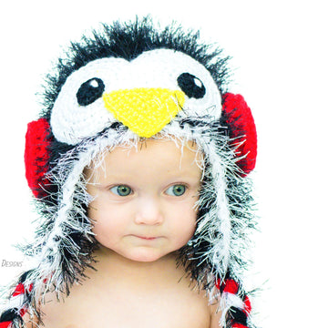 Furry Penguin Hat