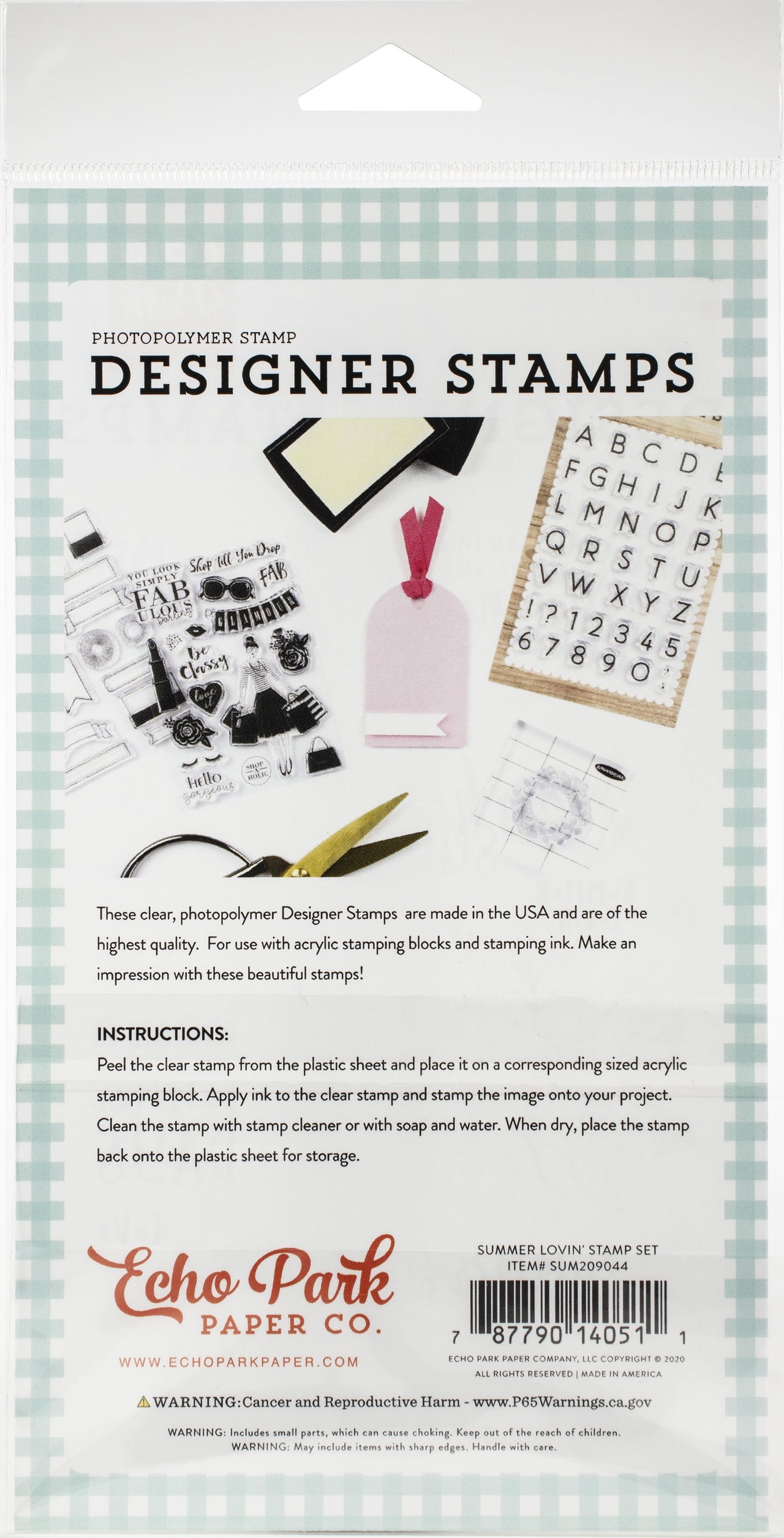 Echo Park Paper Echo Park Stamps - Summer Lovin', Summertime