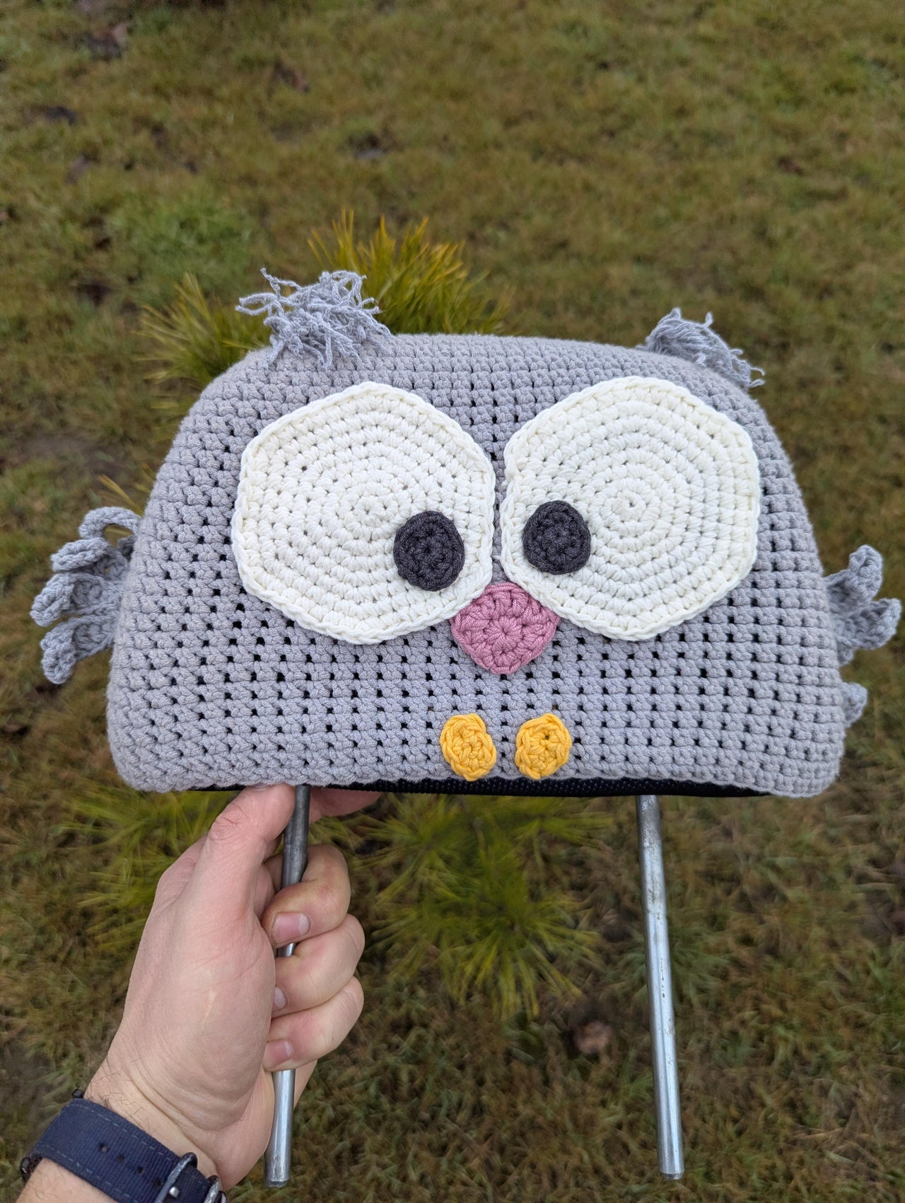 Pattern: Owl Car Headrest Cover English-US