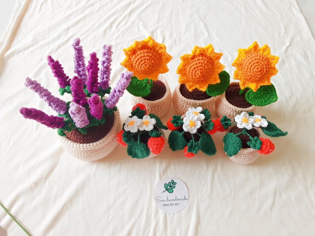 Lavender pot- Crochet pattern - PDF file - English