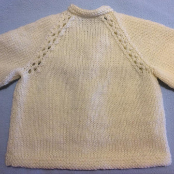 Vertical Eyelet Baby Jacket & Toque, 0-3 months
