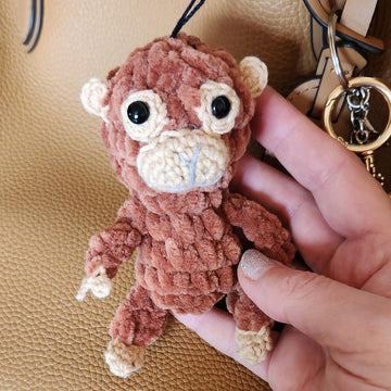 Punch monkey keychain