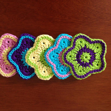 Five Petal Flower Coaster / Applique