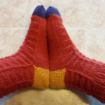 Pumpkin Scrappy Socks