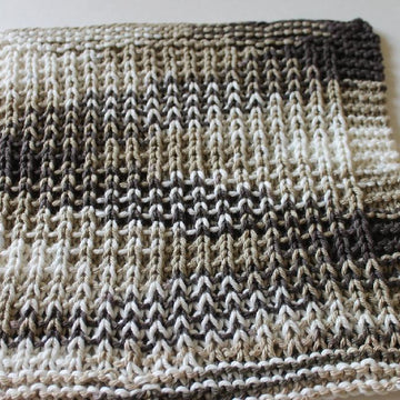 Twisted Rib Stitch Dishcloth