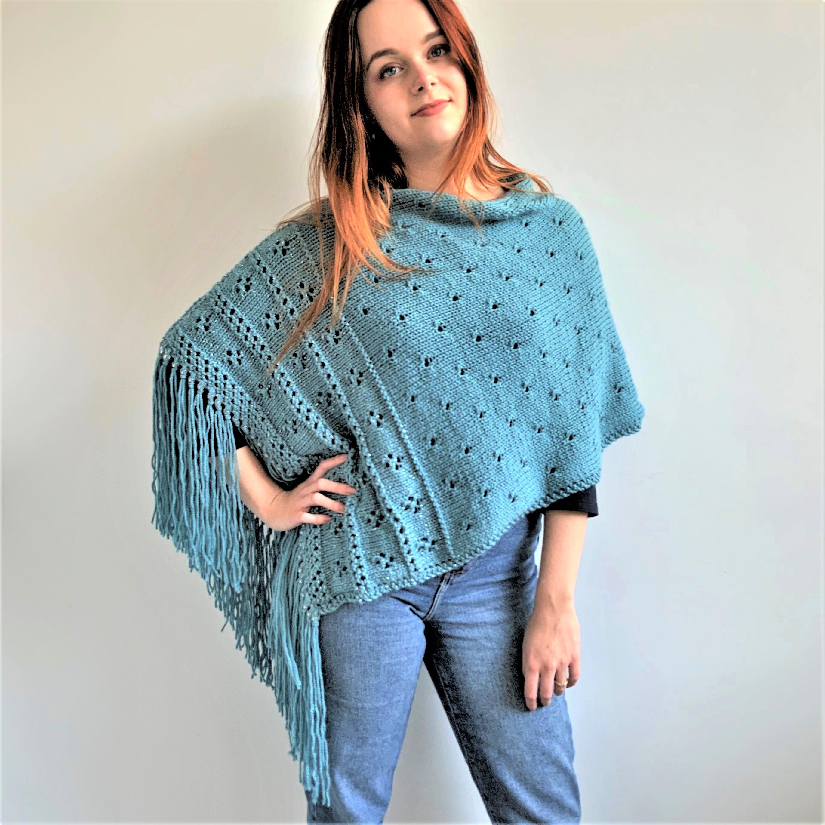 'Sea Sparkle' Poncho/Wrap