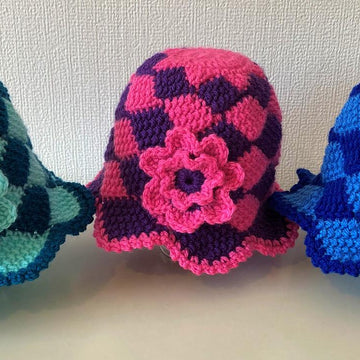 Baby Checkered beanie by HueLaVive